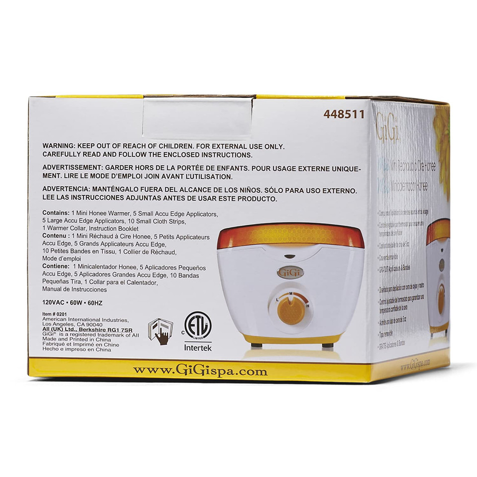 Gigi Hair Removal Wax Warmer, Mini Honee, Warmer For 5 Oz. Wax Can