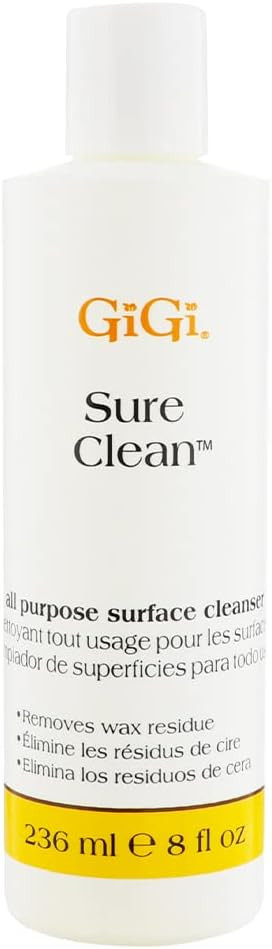 Gigi Sure Clean Wax Remover  All-Purpose Surface Cleaner For Wax Residue Removal, 8 Fl Oz