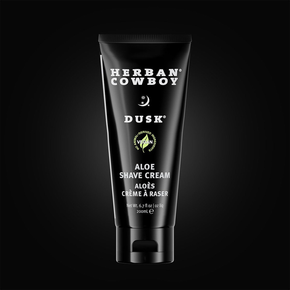 Herban Cowboy Premium Shave Cream Made With Olive Oil, Aloe, And Peppermint (Dusk, 6.7 Fl Oz)