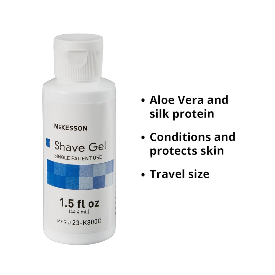 Mckesson Shave Gel, Single Patient Use, 1.5 Fl Oz, 1 Count