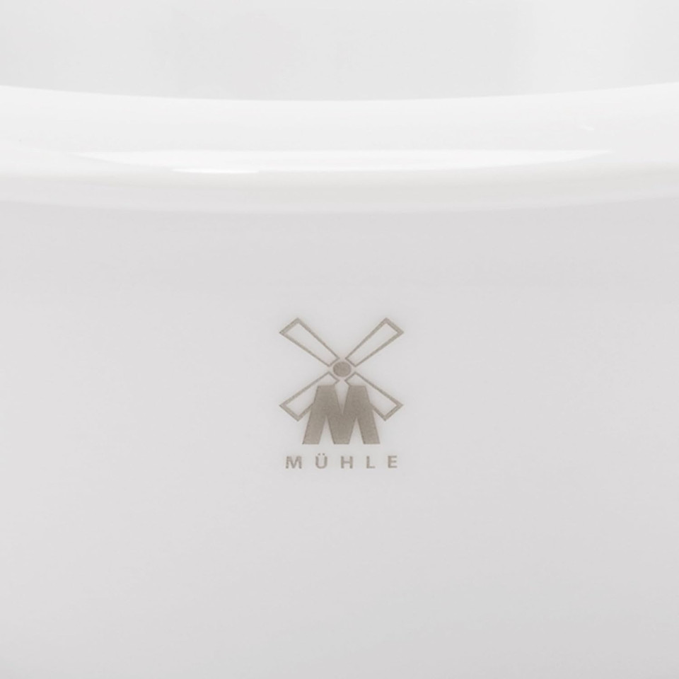 Mühle White Porcelain Platinum Rim Shaving Dish
