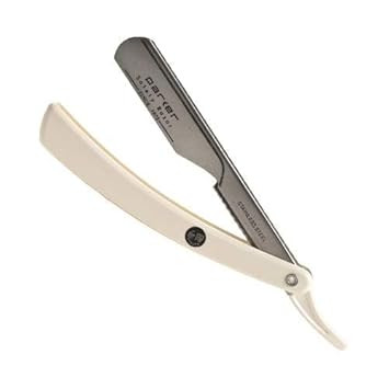 Parker Ptw Professional Straight Razor With Replaceable Blades  All-Stainless-Steel Push-Type Design + 5 Parker Platinum Half Blades  Barber-Grade Razor For Precision Detailing