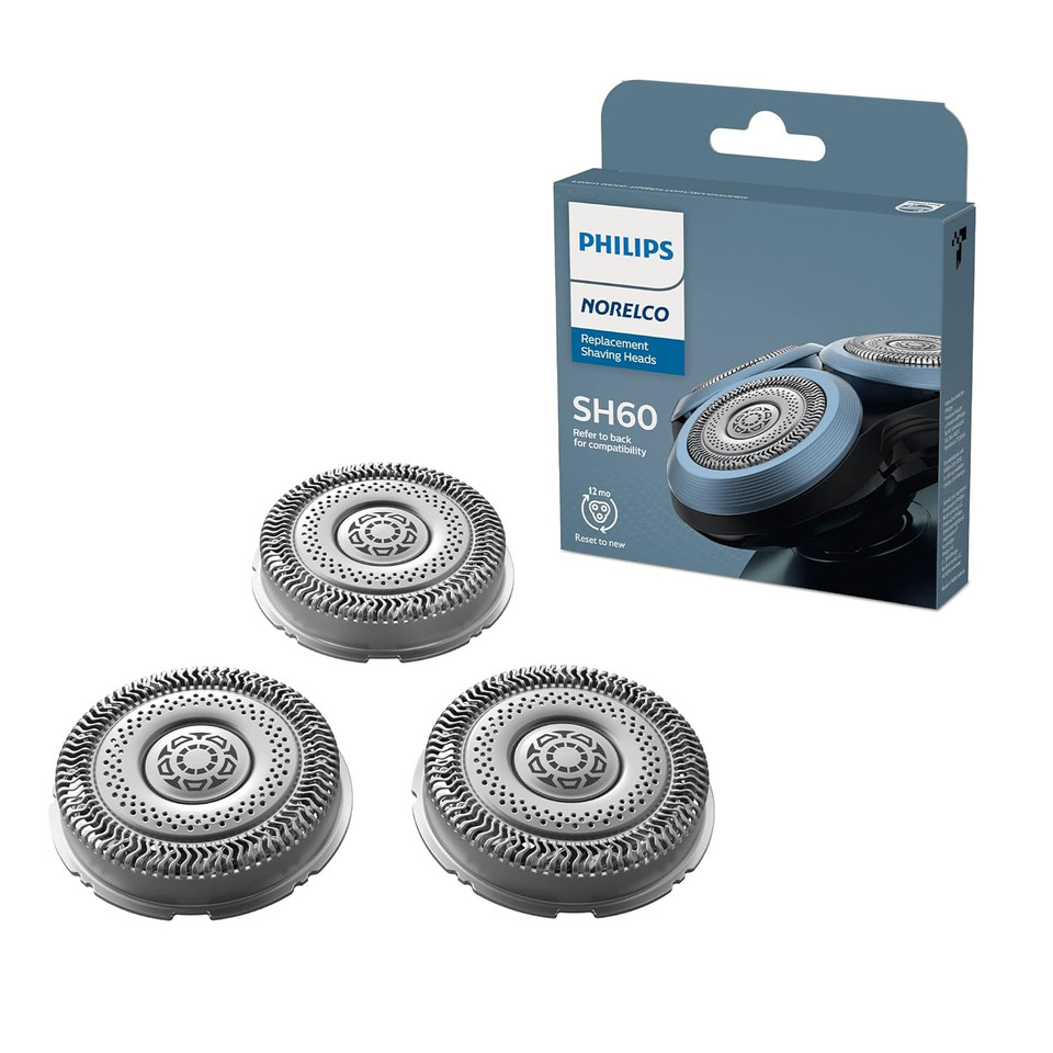 Philips Norelco Genuine Sh60/72 Shaving Heads Compatible With Norelco Shaver Series 6000
