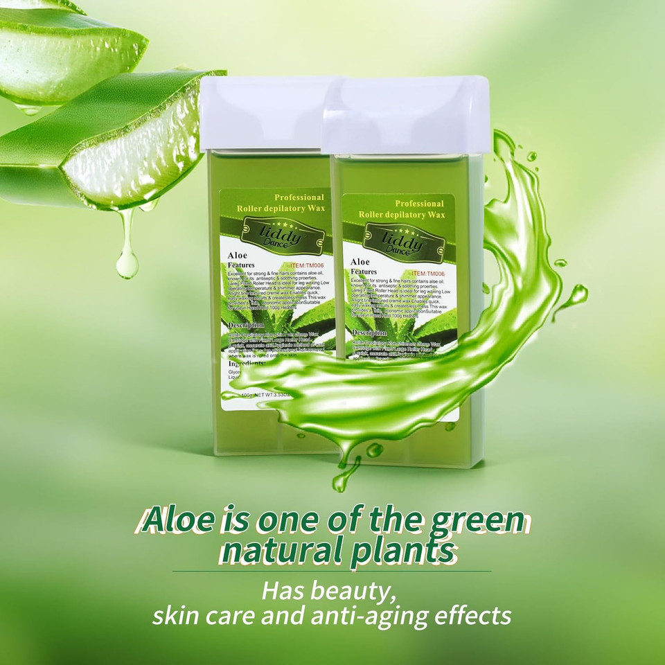 Roll On Waxing Kit For Women And Men - Sensitive Skin Wax Roller With Paper, Warmer, Rose Soft Wax, Pre And After-Wax Treatment