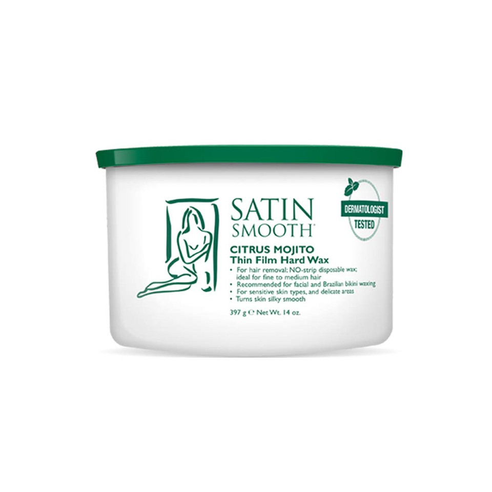 Satin Smooth Citrus Mojito Thin Film Hard Hair Removal Wax 14Oz Satin Smooth Citrus Mojito Thin Film Hard Hair Removal Wax 14Oz