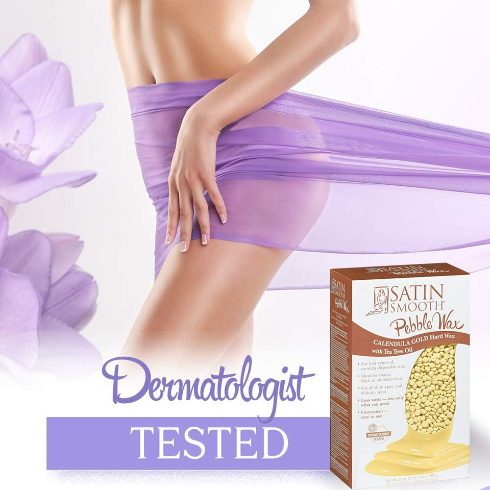 Satin Smooth Titanium Blue Hard Wax With Azulene Oil & Vitamin E, Thin Film Pebble Wax For Coarse Hair, Brazilian Bikini Waxing, Ideal For Sensitive Skin, Hair Removal Wax, 35Oz Satin Smooth Titanium Blue Hard Wax With Azulene Oil & Vitamin E, Thin Film Pebble Wax For Coarse Hair, Brazilian Bikini Waxing, Ideal For Sensitive Skin, Hair Removal Wax, 35Oz