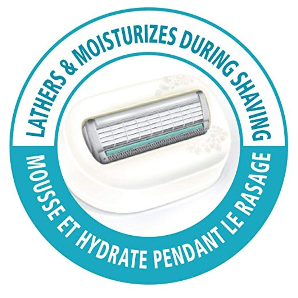 Schick Intuition Razors For Women | Pure Nourishment Razor Blades Refill With Organic Aloe For Sensitive Skin | 8 Count