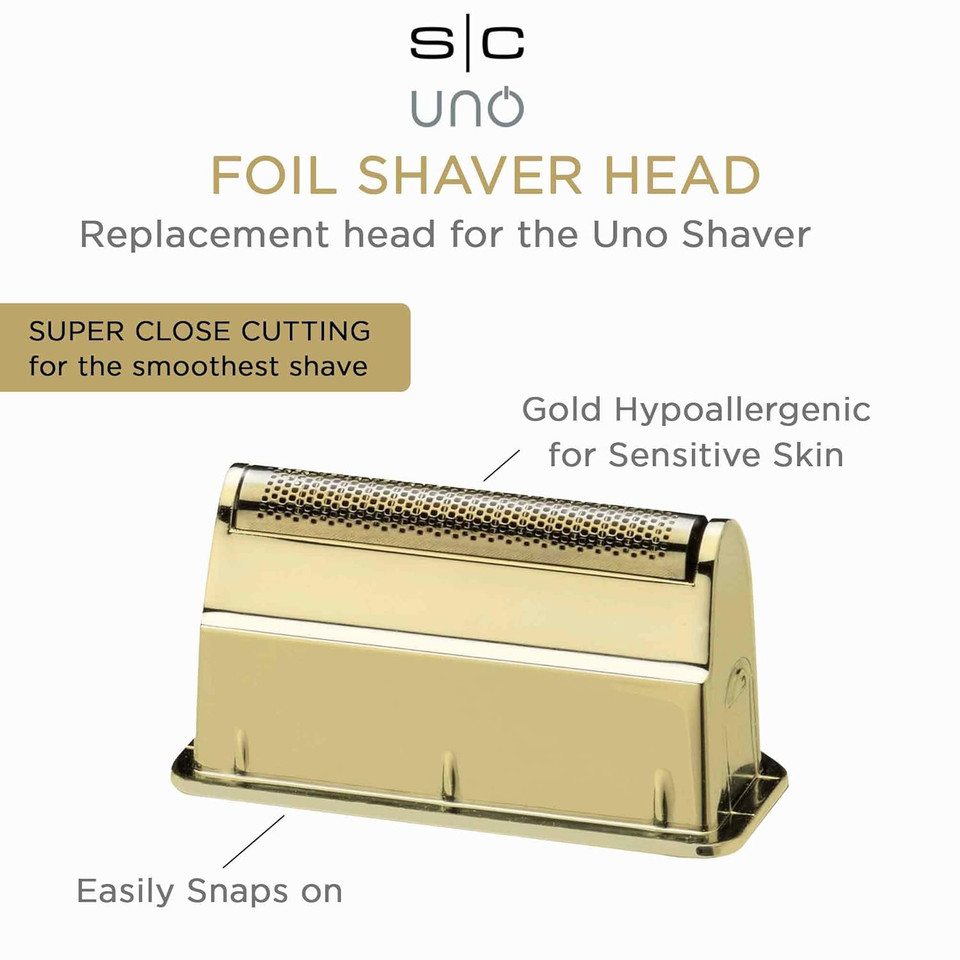 Stylecraft Uno Cordless Foil Shaver, Mini Travel Size, Portable, Gold Titanium Premium Head
