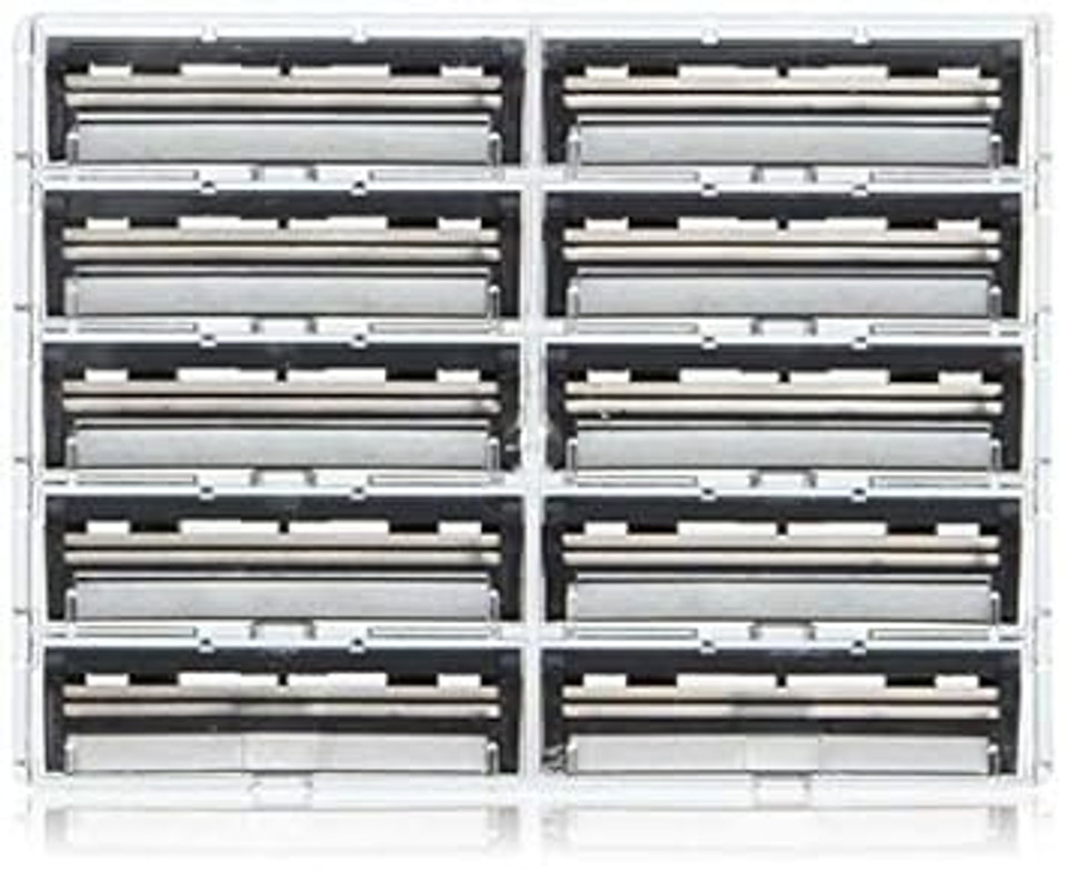 Taconic Shave 100 Twin Blade Razor Cartridges With Lubricating Strip - Compatible With All Gillette Trac 2 , G2, G Ii, Contour, Vector And Gillette Atra Razor Handles - Made In The Usa