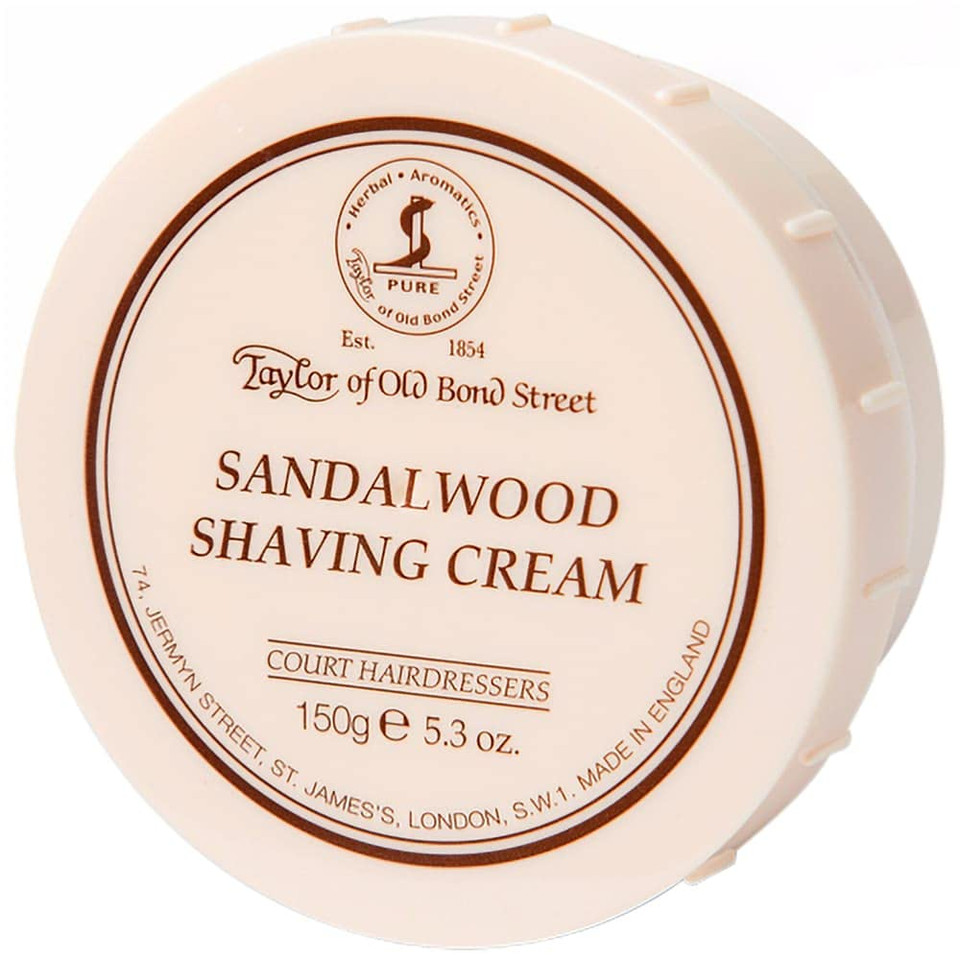 Taylor Of Old Bond Street Luxury Shaving Cream Trio  Sandalwood, Cedarwood, & St James (3 X 150G Bowls)