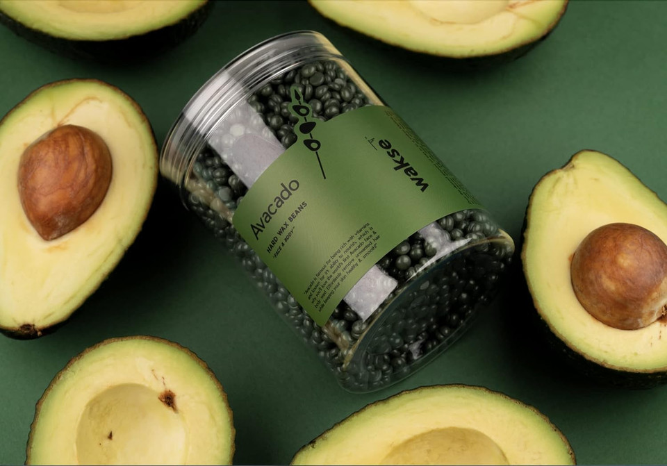 Wakse Mini Avocado Hard Wax Beans (Small, 4.8Oz)