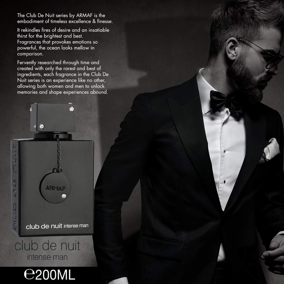 Armaf Club De Nuit Intense For Men Eau De Parfum Spray, 6.8 Ounce / 200 Ml