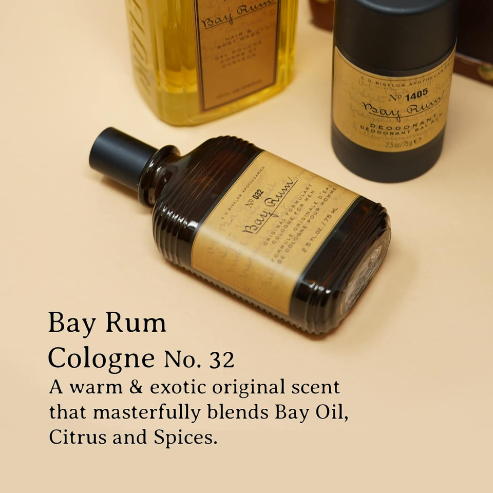 C.O. Bigelow Bay Rum Cologne For Men, Citrus And Spice Fragrance For Men