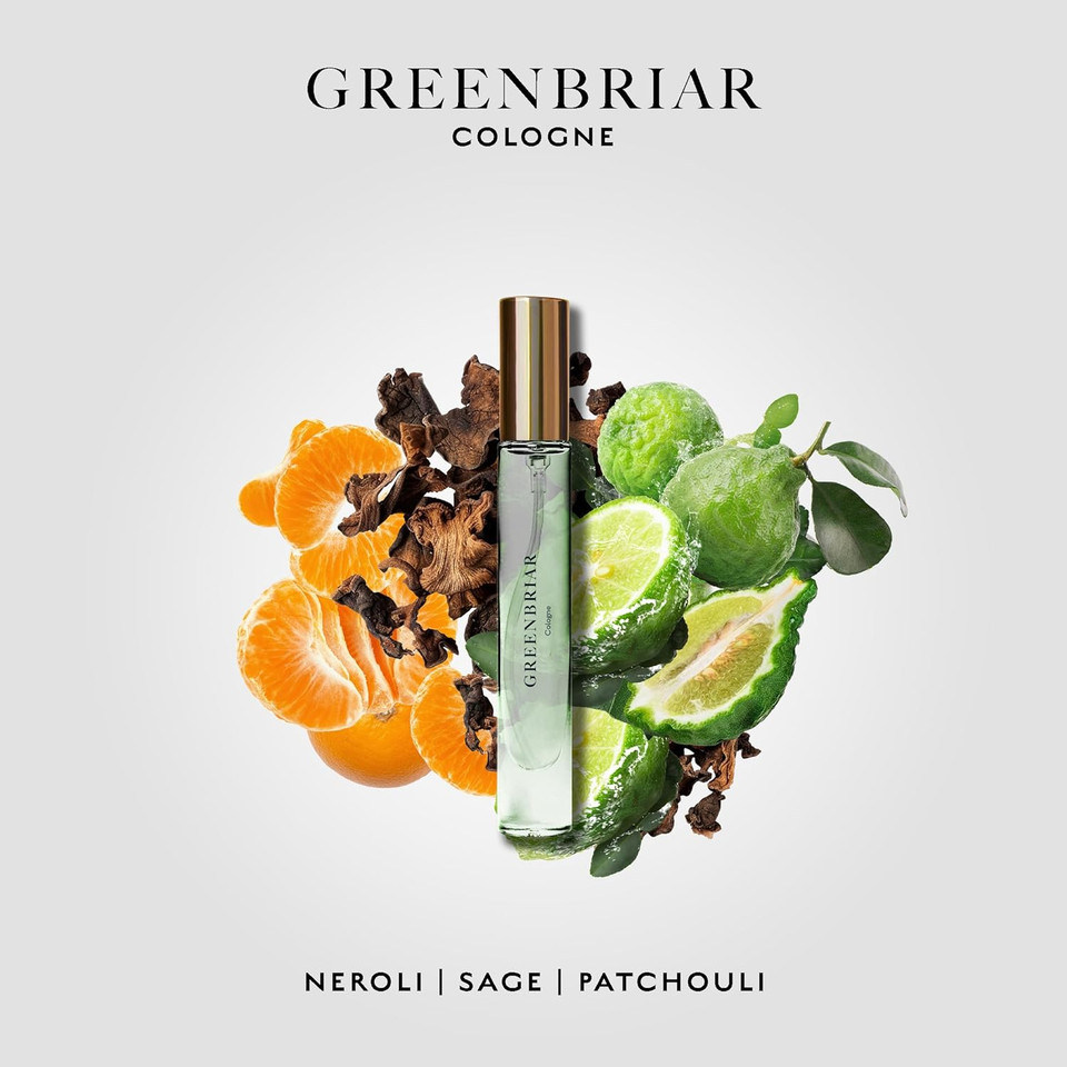 Caswell-Massey Cologne Discovery Set For Men, Travel-Size Cologne Gift Set With Woodgrain, Newport & Greenbriar Scents, Luxury Fragrance Trio, Made In Usa, 0.25 Fl Oz Each