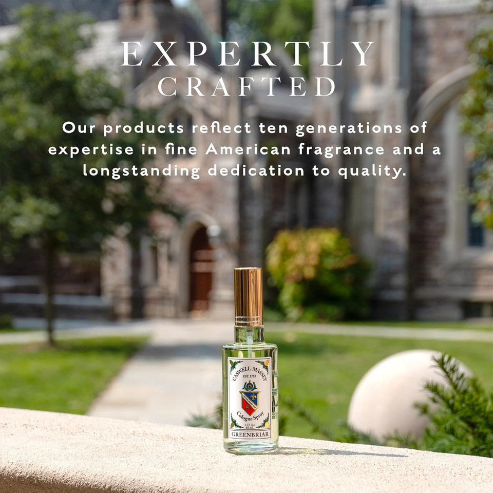 Caswell-Massey Newport Cologne Spray, Seaside Cologne With Mandarin, Balsam & Cedarwood, Fragrance For Men, Made In Usa, 0.25 Oz