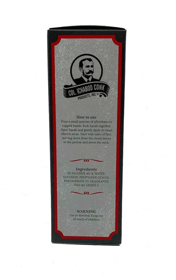 Colonel Ichabod Conk Lime After Shave Cologne 4 Fl. Oz. Glass Bottle Aftershave