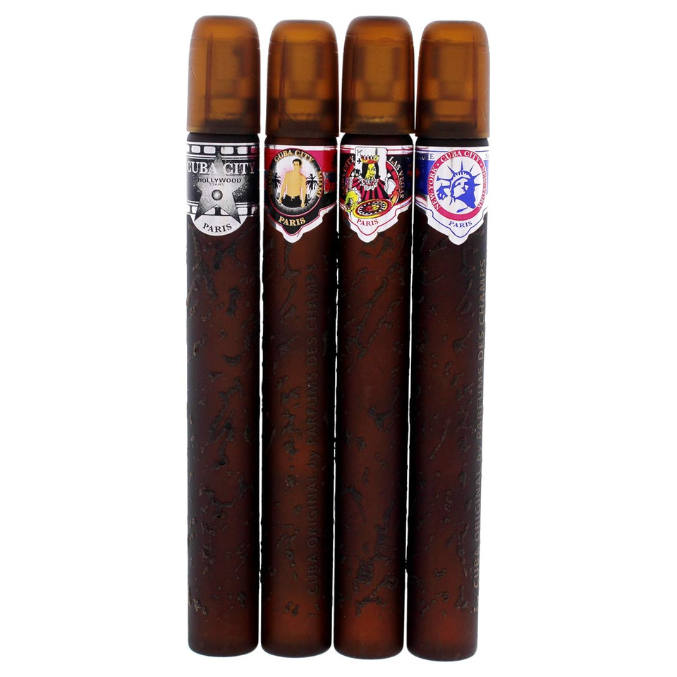 Cuba City 4-Piece Set For Men, (Hollywood + Vegas + Miami + New York)