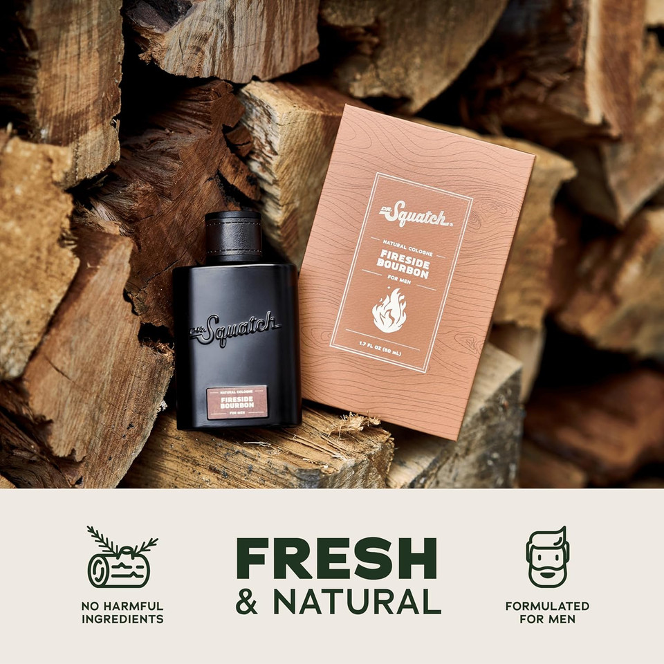 Dr. Squatch Natural Cologne For Men - Scent-Lock Technology And Sustainably-Sourced Ingredients - Woodland Pine Cologne (1.7 Fl Oz)