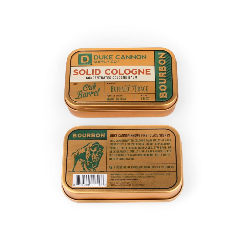 Duke Cannon Supply Co. Solid Cologne - Bay Rum + Midnight Swim - Solid Cologne For Men