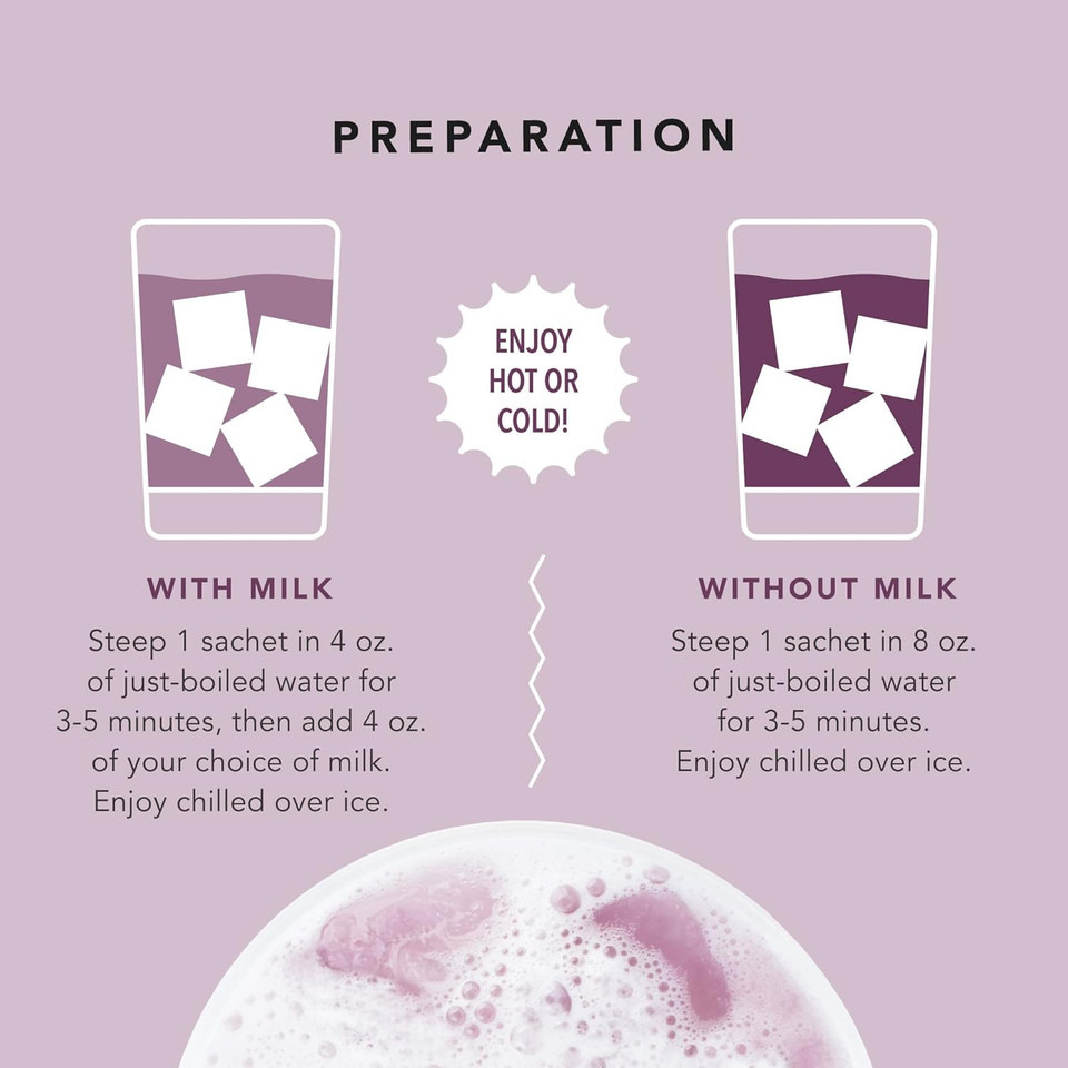 Pinky Up Mochi Ice Cream Boba Tea Sachets - Low Calorie Whole Leaf Green Tea Bubble Tea - Boba Gift 12 Biodegradable Tea Bags