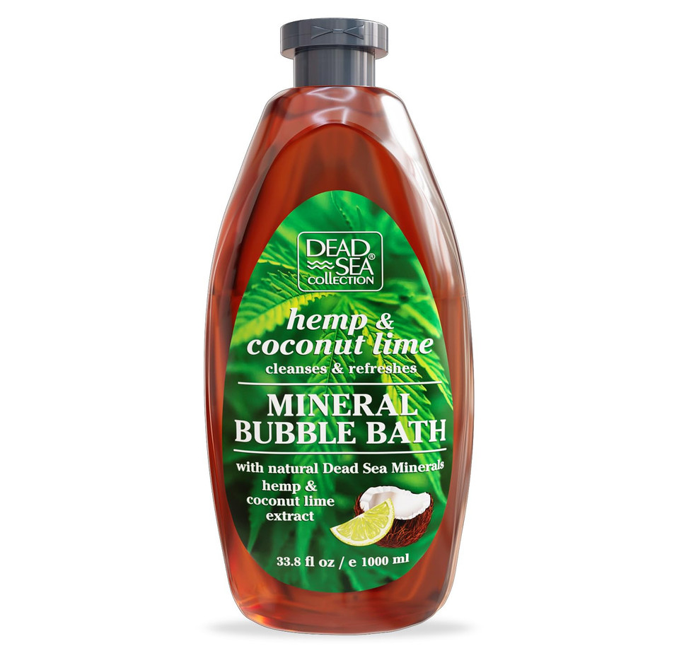 Dead Sea Collection Bubble Bath For Women And Men - With Coconut Oil And Pure Minerals - Nourishing And Moisturizing Skin - 33.8 Fl. Oz