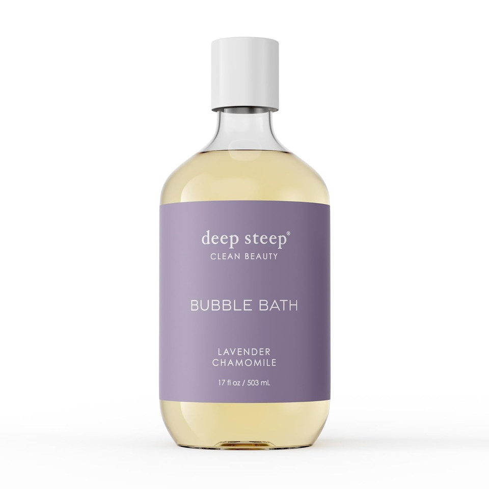 Deep Steep Bubble Bath, Honey Blossom, 17 Oz  Soothing Soak With Shea Butter, Argan Oil, Aloe Vera & Coconut Oil  Vegan, Sulfate-Free, Ph-Balanced Clean Beauty