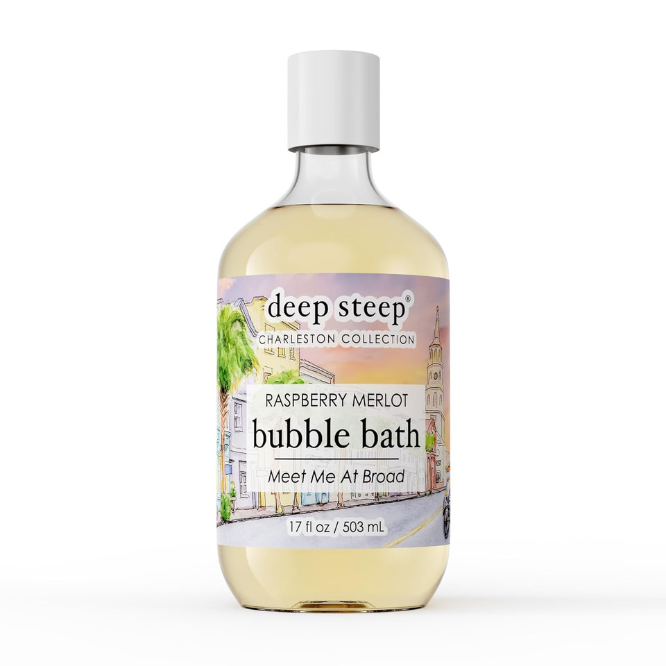 Deep Steep Bubble Bath, Passion Fruit Guava, 17 Oz  Soothing Soak With Shea Butter, Argan Oil, Aloe Vera & Coconut Oil  Vegan, Sulfate-Free, Ph-Balanced Clean Beauty