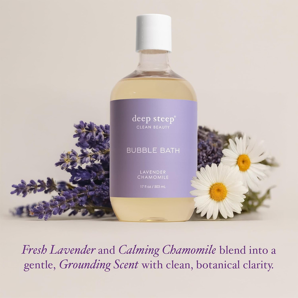 Deep Steep Bubble Bath, Strawberry Plum (Rainbow Row), 17 Oz  Soothing Soak With Shea Butter, Argan Oil, Aloe Vera & Coconut Oil  Vegan, Sulfate-Free, Ph-Balanced Clean Beauty