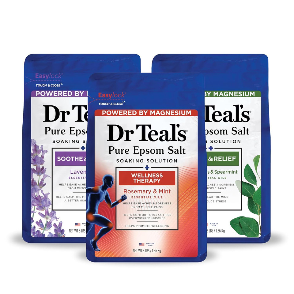 Dr Teal'S Epsom Salt Magnesium Soak, Soothe & Sleep With Lavender, 3 Lbs
