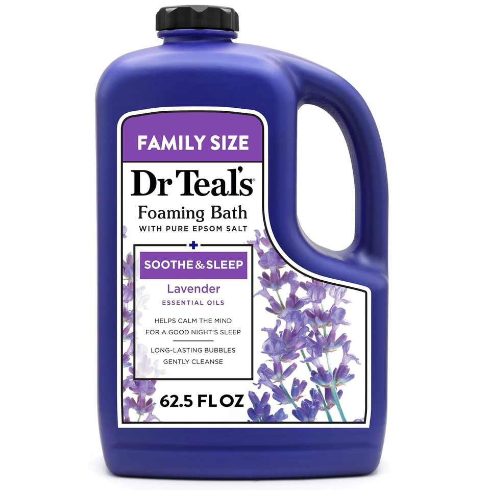 Dr Teal'S Foaming Bath With Pure Epsom Salt, Relax & Relief With Eucalyptus & Spearmint, 62.5 Fl Oz