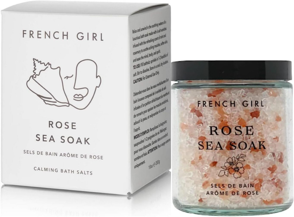 French Girl Rose Bath Salts - Soothing Epsom Salt For Soaking, Aromatherapeutic Blend Of Dead Sea Salt For Sore Muscles, Detoxing, And Relaxation, Clean, Vegan & Cruelty-Free, 10Oz French Girl Rose Bath Salts - Soothing Epsom Salt For Soaking, Aromatherapeutic Blend Of Dead Sea Salt For Sore Muscles, Detoxing, And Relaxation, Clean, Vegan & Cruelty-Free, 10Oz