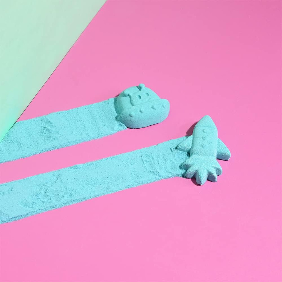 Nailmatic Cosmos Diy Bath Bomb Kit - Bath Bomb Making Kit For Kids, Make Your Own Bath Bombs, Includes Saucer & Rocket Molds, Vegan, Preservative Free, Ages 7+