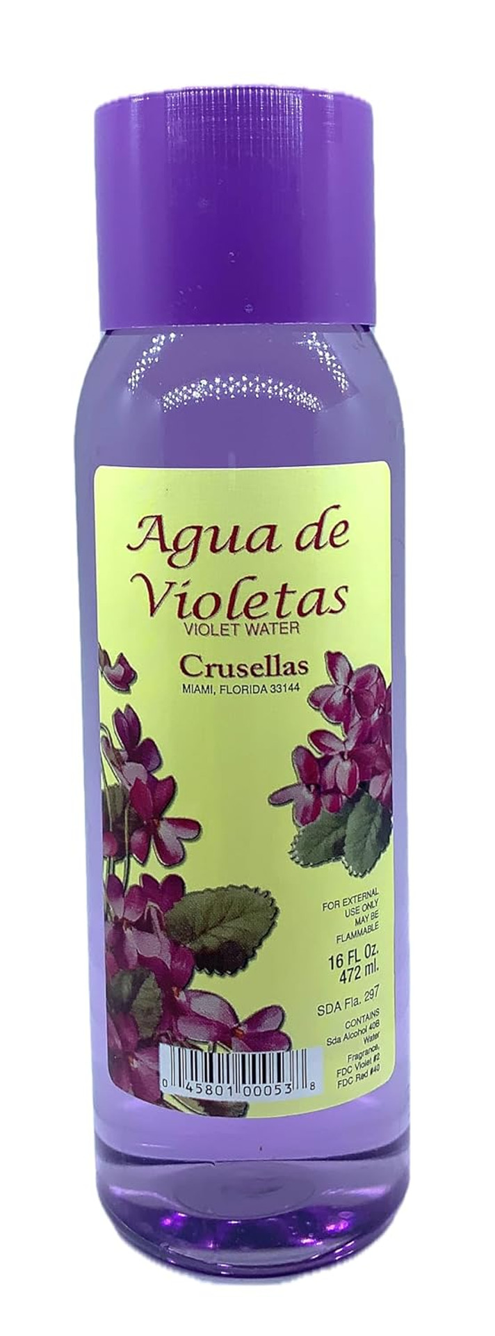 Agua De Violetas (Violet Water) Splash Cologne 16 Fl. Oz