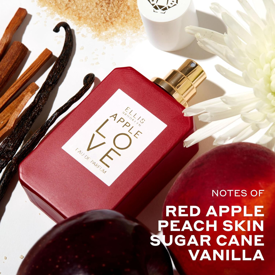 Ellis Brooklyn Apple Love Eau De Parfum, Perfume For Women, Amber Gourmand, Apple Scented, Vegan, Cruelty-Free, Sustainable Ingredients, Made In Usa  10Ml / 0.33 Fl Oz