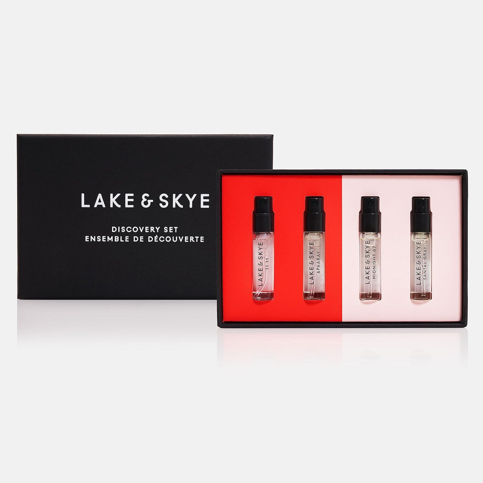 Lake & Skye 6 Piece Discovery Set  Includes 11 11, 11 11 Azure, Apaaray, Midnight 07, Saffron Dusk And Santal Gray  0.06 Fl Oz Ea (2 Ml Ea)