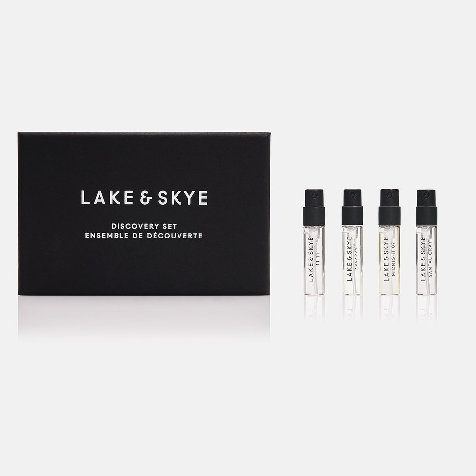 Lake & Skye 6 Piece Discovery Set  Includes 11 11, 11 11 Azure, Apaaray, Midnight 07, Saffron Dusk And Santal Gray  0.06 Fl Oz Ea (2 Ml Ea)