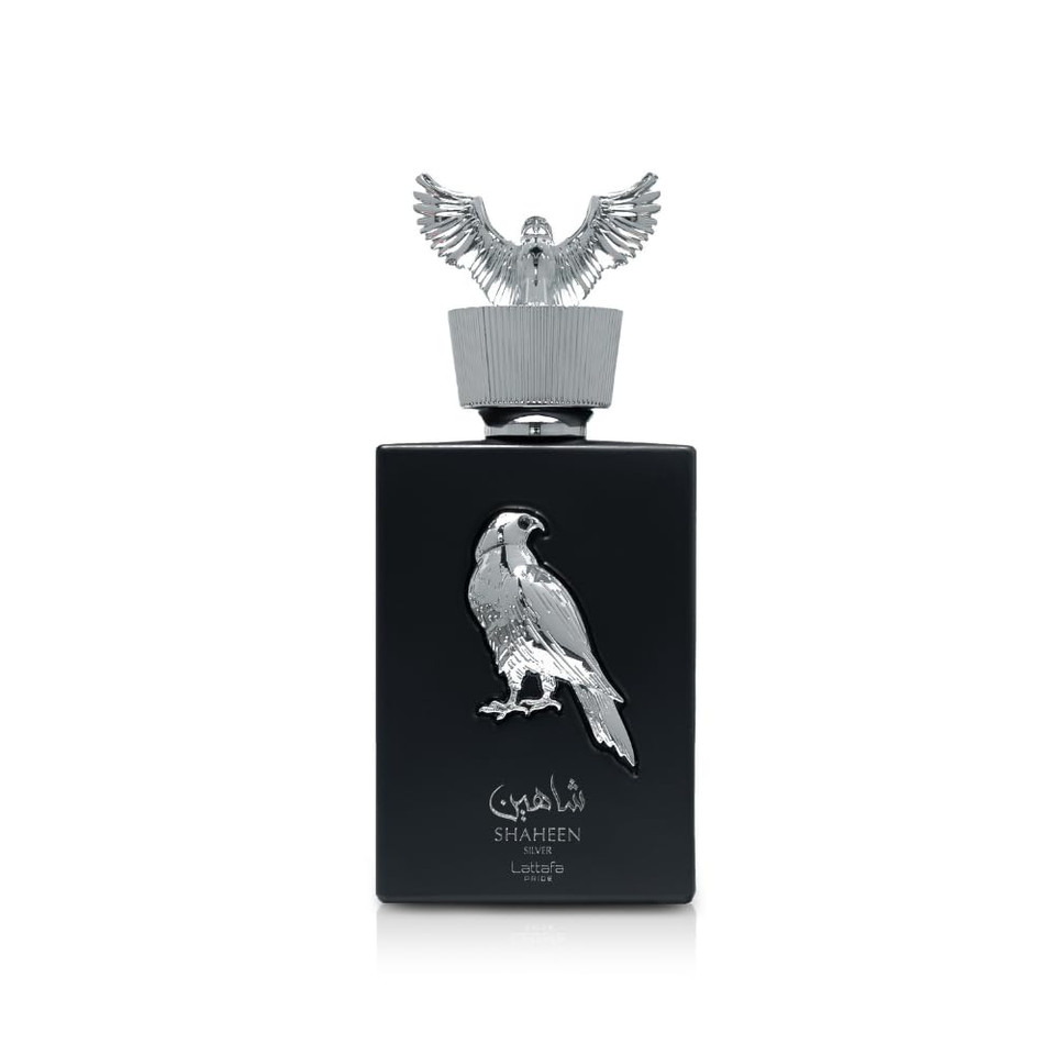 Lattafa Pride Shaheen Silver  Fresh, Fruity, Chypre, Amber  Eau De Parfum Long-Lasting Fragrance For Unisex, 3.4 Ounce / 100 Ml