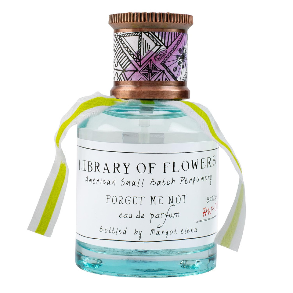 Library Of Flowers Forget Me Not Eau De Parfum, 1.69 Fl. Oz.  Osmanthus, Rice Powder & White Orchid  WomenS Perfume, Eau De Parfum Spray For Women, Perfume For Women
