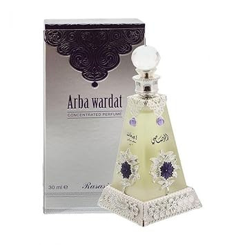 Rasasi Xtra Value Collection I Arba Wardat And Amber Ood I Gift Collection I Natural, Alcohal Free, Vegan, Attar/Ittar I Perfumes (Xtra Value Collection #1)
