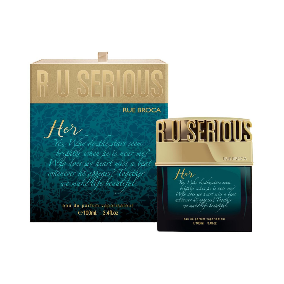 R U Serious Her Eau De Parfum Spray For Women, 3.4 Fl. Oz  Fruity Floral Fragrance With Warm Woody Notes R U Serious Her Eau De Parfum Spray For Women, 3.4 Fl. Oz  Fruity Floral Fragrance With Warm Woody Notes