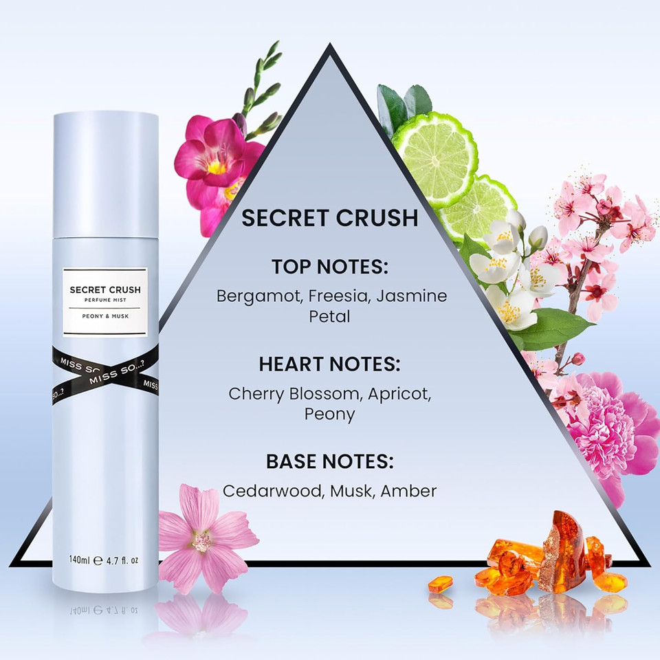 Secret Crush Perfume Mist By So... - Woody Perfume , Floral Notes- Great Gifts - Refreshing Body Spray For Women - 4.7 Oz Secret Crush Perfume Mist By So... - Woody Perfume , Floral Notes- Great Gifts - Refreshing Body Spray For Women - 4.7 Oz