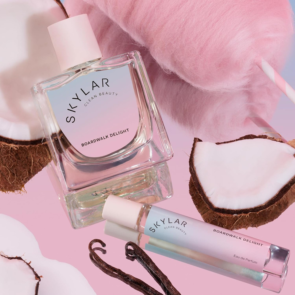 Skylar Boardwalk Delight Eau De Parfum - Hypoallergenic & Clean Perfume For Women & Men, Vegan & Safe For Sensitive Skin - Notes Of Cotton Candy, Vanilla & Coconut Milk - 10Ml /0.33 Fl Oz Skylar Boardwalk Delight Eau De Parfum - Hypoallergenic & Clean Perfume For Women & Men, Vegan & Safe For Sensitive Skin - Notes Of Cotton Candy, Vanilla & Coconut Milk - 10Ml /0.33 Fl Oz