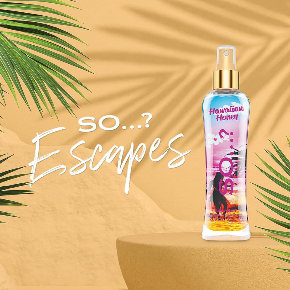 So
 Hawaiian Honey Body Mist - Floral And Vanilla Perfume For Women - Long Lasting Body Spray For Women - Vegan, Cruelty Free - 6.9 Oz So
 Hawaiian Honey Body Mist - Floral And Vanilla Perfume For Women - Long Lasting Body Spray For Women - Vegan, Cruelty Free - 6.9 Oz