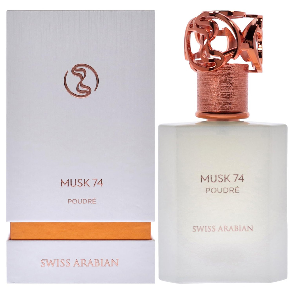 Swiss Arabian Musk 74 Poudre - Luxury Products From Dubai - Long Lasting And Addictive Edp Spray Fragrance - A Seductive Signature Aroma - 1.7 Oz Swiss Arabian Musk 74 Poudre - Luxury Products From Dubai - Long Lasting And Addictive Edp Spray Fragrance - A Seductive Signature Aroma - 1.7 Oz