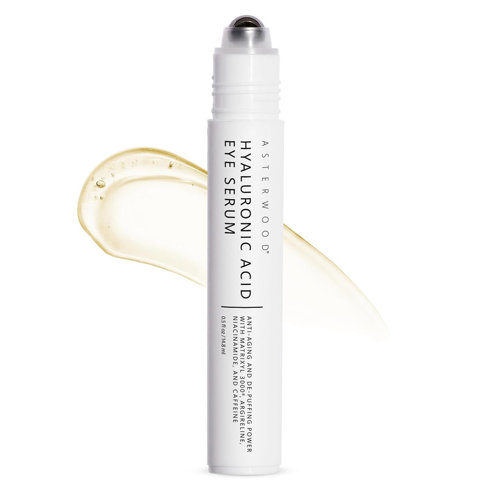 Asterwood Hyaluronic Acid Eye Serum - Reduces Undereye Bags, Wrinkles, Dark Circles, Fine Lines, & Crow'S Feet - With Matrixyl 3000, Niacinamide & Caffeine - Treatment For Women & Men - 0.5 Fl Oz Asterwood Hyaluronic Acid Eye Serum - Reduces Undereye Bags, Wrinkles, Dark Circles, Fine Lines, & Crow'S Feet - With Matrixyl 3000, Niacinamide & Caffeine - Treatment For Women & Men - 0.5 Fl Oz