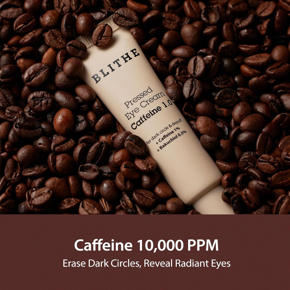 Blithe Caffeine Eye Serum For Dark Circles And Puffiness, Plant-Based Retinol, Bakuchiol, Niacinamide, Sodium Ascorbyl Phosphate 0.67 Fl Oz
