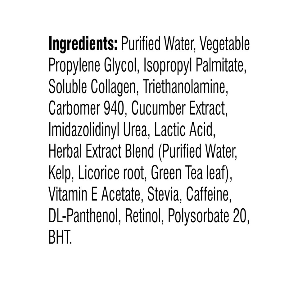 Retinol Gel- Night Therapy For Younger Looking Skin-Collagen, Caffeine, Cucumber, Paraben-Free, Fragrance Free, 4 Oz