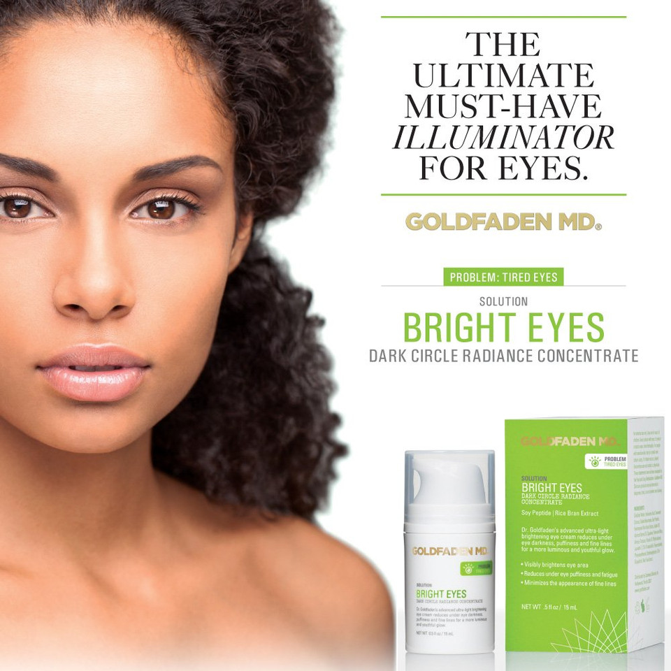 Goldfaden Md Bright Eyes Dark Circle Concentrate Brightening Eye Cream W/Soy Peptide, Rice Bran Extract & Arnica | May Reduce Under Eye Darkness, Puffiness & Fine Lines For A More Youthful Glow