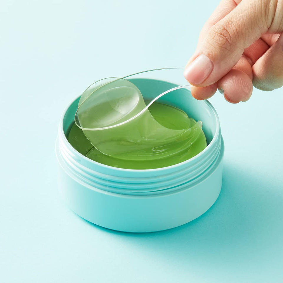 Celderma Active Repair Green Hydrogel Eye Patch [60 Sheet / 30 Pairs], Anti-Aging & Nourishing, Whitening, Dark Circles, Wrinkle