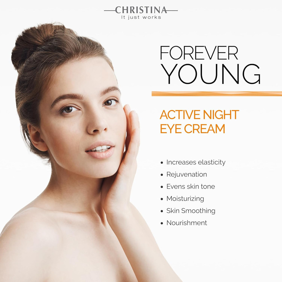 -Christina- Forever Young Active Eye Night Cream With Retinol | Avocado Oil Eye Cream | Rejuvenates, Moisturizes, And Nourishes The Skin 30Ml -Christina- Forever Young Active Eye Night Cream With Retinol | Avocado Oil Eye Cream | Rejuvenates, Moisturizes, And Nourishes The Skin 30Ml